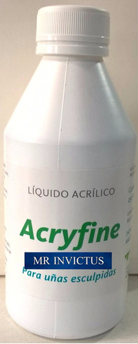 Acryfine Monomero Liquido Acrilico Uñas Esculpidas 500 Ml