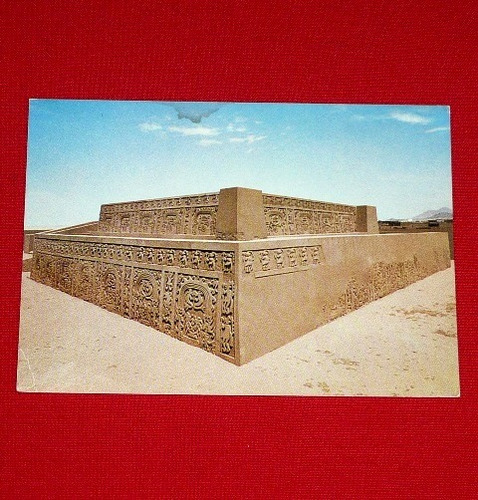 Antigua Postal Huaca El Dragón Swiss Foto Trujillo Perú 1966