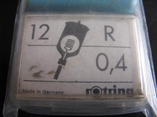 Mundo Vintage: 12 Puntas Rotring Estilografo R 0.4 Ectr5s