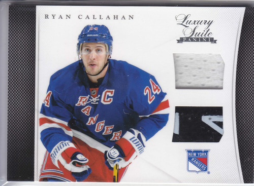 2011 - 2012 Luxury Suite Jersey Stick Ryan Callahan Rangers