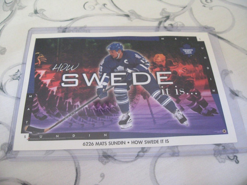 1990's Promo Mini Poster Mats Sundin How Swede It Is