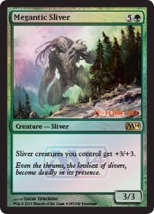 Cartas Magic: Megantic Sliver Foil Promo Nm !!! Mtg Bsas