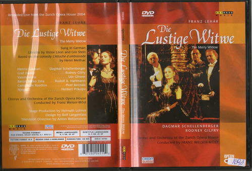 Dvd Opera Die Lustige Witwe De Franz Lehar