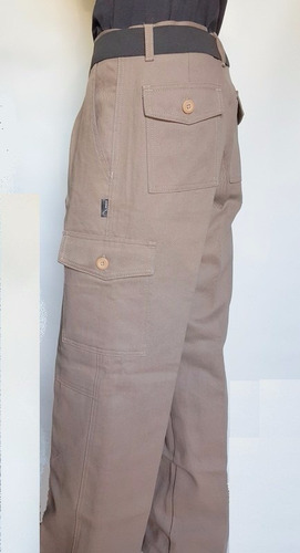 Pantalon Cargo Beige Linco T/ Pampero Gaucho T. 50 Al 54