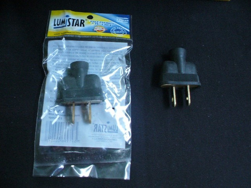 Enchufe Macho Abs Lumistar/ Fermetal 15 Amp 125 Voltios