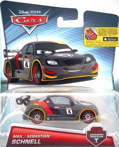 Disney Cars Carros - Max Schnell Carbon Racers