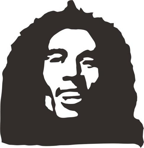 Sticker Bob Marley Rasta Rastafari Reggae Mde San Valentin