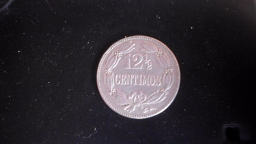 Una Locha Moneda De Plata 12 Centimos Locha Año 1958