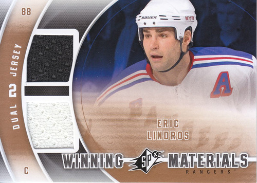 2011 - 2012 Spx Dual Jersey Eric Lindros C Rangers