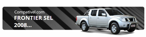 Para Choque Impulsão Chapa Cromado Frontier Ano 2008 2016