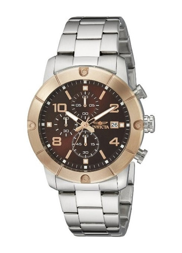 Reloj Invicta Para Hombre Acero Inoxidable Cafe