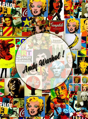 Andy Warhol! Lámina Decoupage Autoadhesiva 30 X 42 Cm