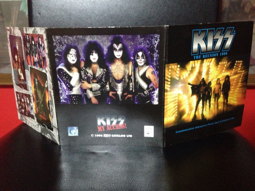 Kiss - Cartões Telefônicos Cartela Completa Com 7 - U.s.a