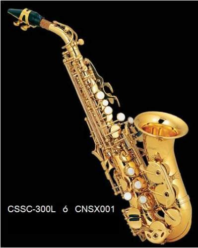 Saxofon Soprano Dorado Curvo Century Cnsx001 Estuche )