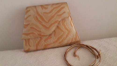 Zapatos Mujer Dorados/ Bronce Con Cartera