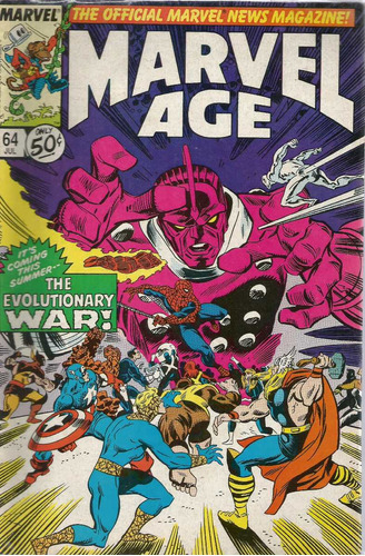 Marvel Age N° 64 - Em Inglês - Editora Marvel - Formato 16 X 25 - Capa Mole - Bonellihq Cx242 Nov23