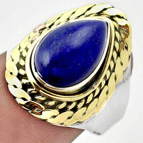 Anillo De Plata Con Lapislazuli Natural -40%