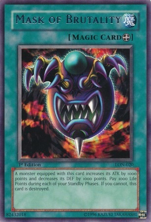 Máscara De Brutalidad Raro Yugioh