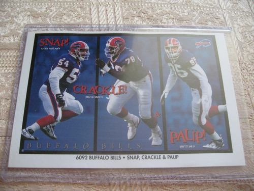 1990´s Promo Mini Poster Buffalo Bills Snap Cracke Paup