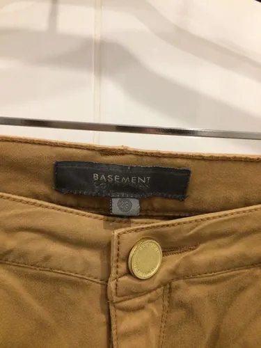 Pantalones Basement Talla 38 Mujer Color Caramelo