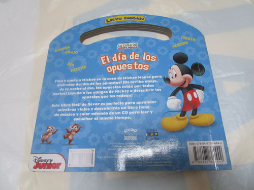 Audio Libro Con Cd De Los Opuestos Mickey Mouse Niños