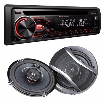 Stereo Pioneer Cd Mp3 Am/fm Rca Usb Aux+ Ts-a1676 6.5  320w