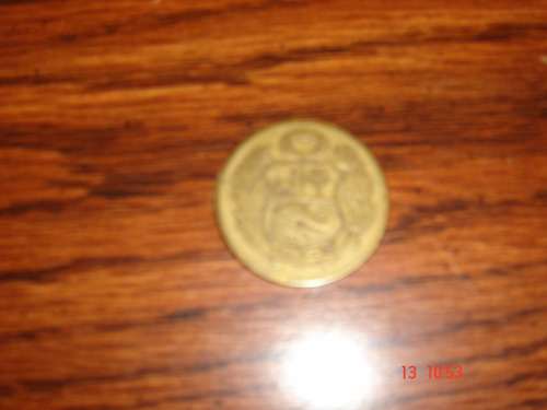 Moneda 1 Sol De Oro De Peru Año 1943 Y 1944