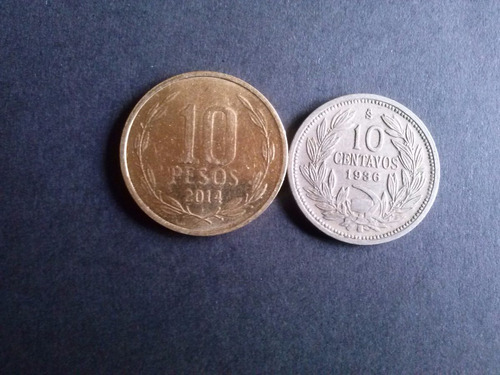 Moneda Chile 10 Centavos 1936 Níquel (22a)