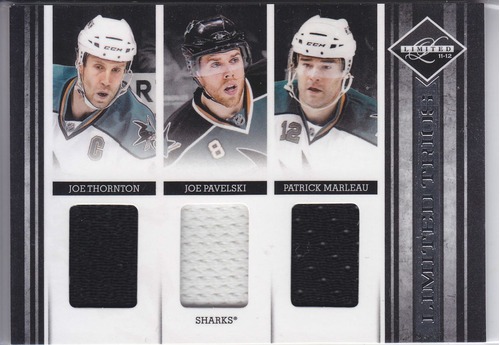 2011 - 2012 Limited Jerseys Thornton Pavelski Marleau Sharks