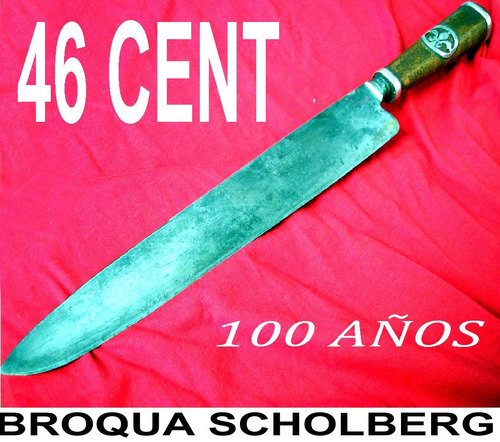 Facon Sol  Broqua Scholberg  Cuchillo Plateria Antigua