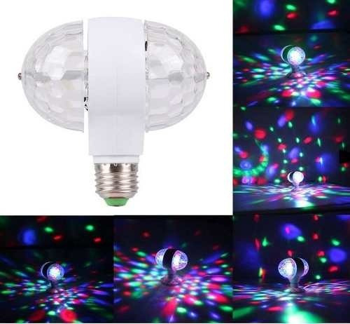 Foco Doble Giratorio Led Luces De Colores Sicodelicas