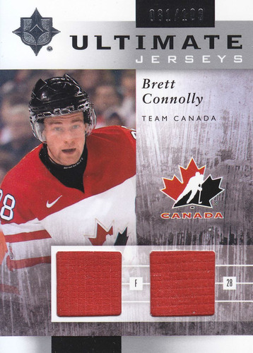 2011 - 2012 Ultimate Jerseys Brett Connolly Canada 81/100