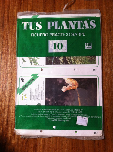 Tus Plantas Fichero Practico Sarpe Nº 10 Antiguo