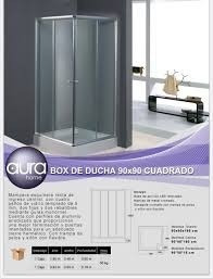 Box De Ducha Cuadrado 90x90 Con Piso 4 Hojas Piazza