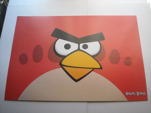 Imperdible Poster Original Video Juego Angry Birds Red Bird