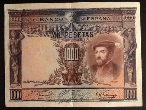Billete 1000 Pesetas Del Año 1925. España