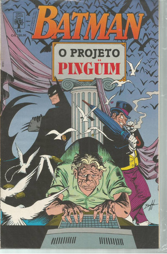 Batman N° 14 - 3ª Serie -  O Projeto Pinguim -  Em Português - Editora Abril - Formato 17 X 26 - Capa Mole - 1997 - Bonellihq Cx440 H18