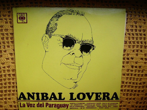 Anibal Lovera / La Voz Del Paraguay - Lp De Vinilo Promo