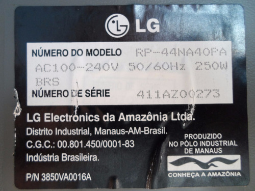 Tv De Projeção LG Rp-44na40pa Peças