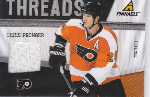 2011 - 2012 Pinnacle Threads Jersey Chris Pronger D Flyers