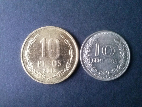 Moneda Colombia 10 Centavos Níquel 1971 (c 32)