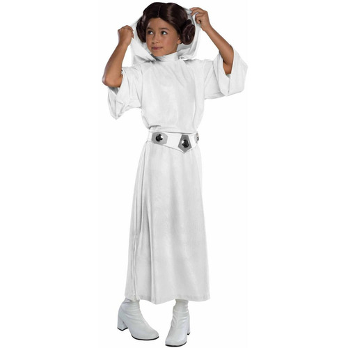Disfraz Para Niña Princesa Leia Talla: M Halloween 