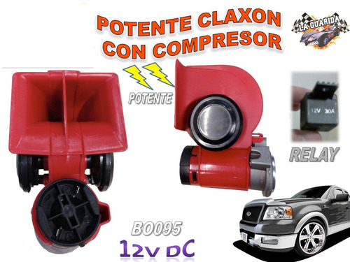 Potente Claxon Con Compresor Automotriz Bo095