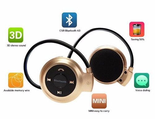 Audífono Bluetooth Deportivo Mini-503 (fm, Manos Libres)