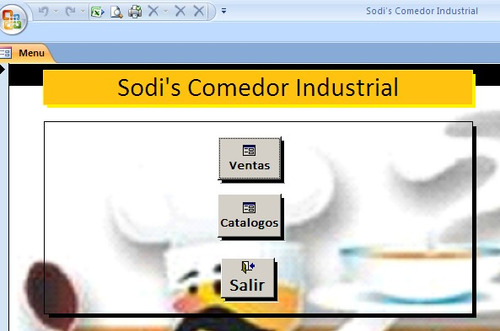 Programa Para Registro De Comidas En Comedor O Cafeteria