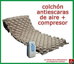 Colchon Antiescaras,sistema Regulable De Burbuja  Compresor