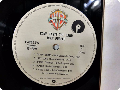 Imagem 3 de 3 de Deep Purple.come Taste The Band. Japan.obi. Ano 1975. Zerado