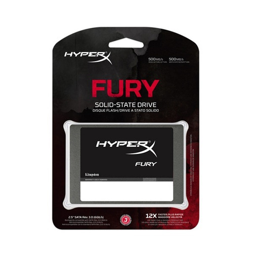 Disco Duro Ssd Kingston Hyperx Fury 480gb Shfs37a/480g