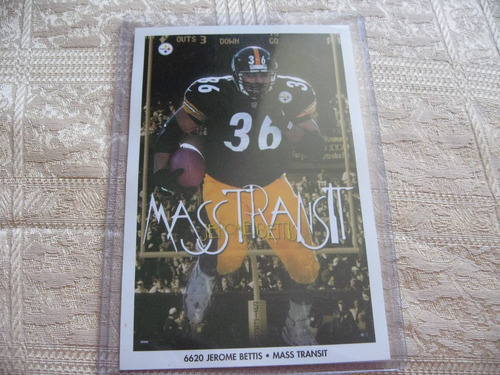 1990´s Costacos Promo Mini Poster Jerome Bettis Mass Transit