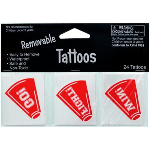 Ddi 1766235 Paquete De 24 Temporales Tatuajes: Megáfonos